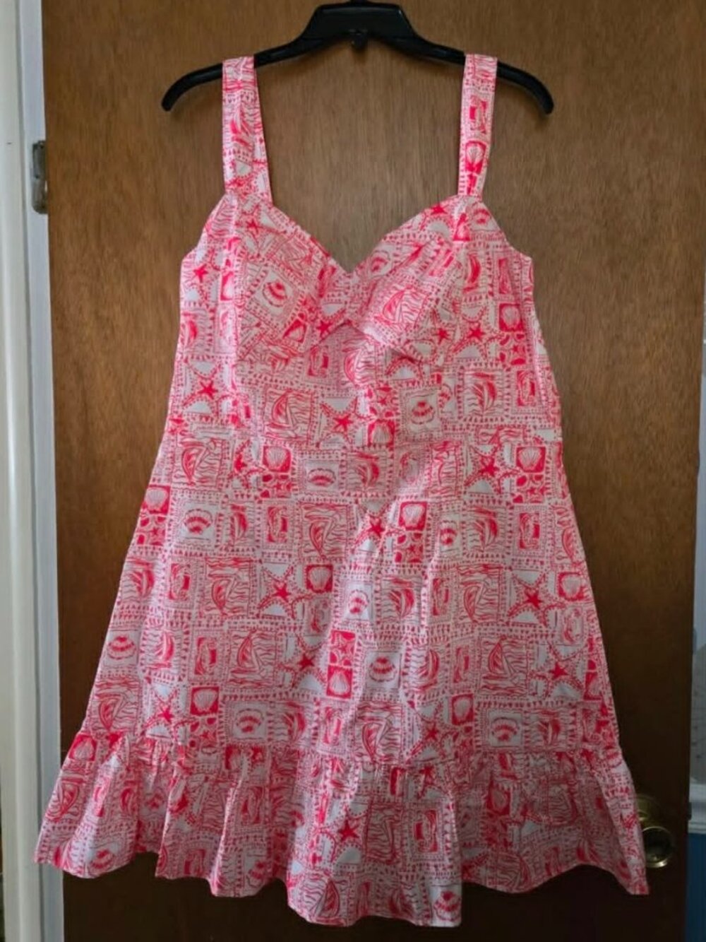 Lilly Pulitzer Pink and White Sea Motif Sundress